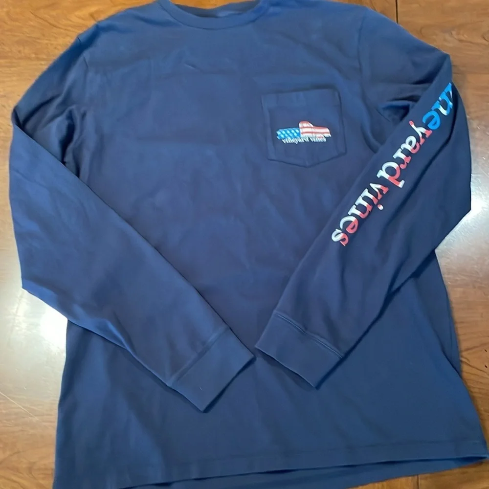VINEYARD VINES Long Sleeved Patriotic Truck Shirt - Mens Small - Picture 7 of 10